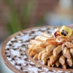 Picture of Handmade wood tray with mother of pearl