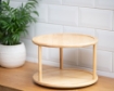 Picture of Two Tiered Round Stand - Natural Wood
