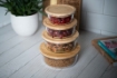 Picture of Round glass bowl with bamboo lid - Mini