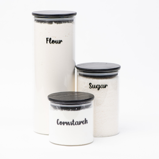 Picture of Airtight Glass jar  1.6 L (10 * 30)    - Black