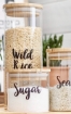 Picture of Airtight Glass jar  950 ml ( 8.5 * 22 ) - Natural Bamboo Lid