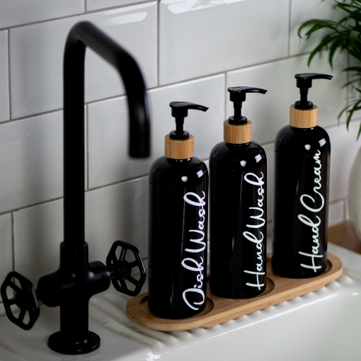 Picture of Three Dispensers set 500 ml - Black