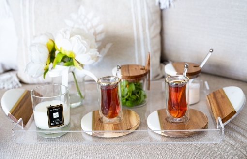 Picture of Istikana & Finjal Marble Set  with  jar - With tray