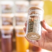 Picture of Airtight Glass jar  120 ml - Natural Wood