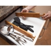 Picture of Expandable Wooden drawer divider - White