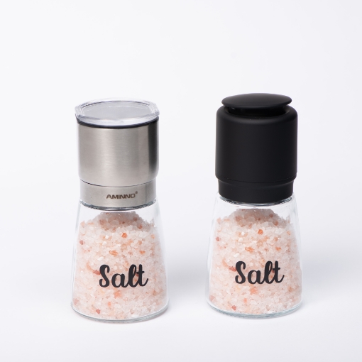 Picture of Set of two spice Grinder Ceramic 170 ml Glass Bottle -SH1