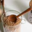 Picture of Airtight Jar 450 ml with spoon - Dark Brown lid