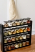 Picture of Four Tier Spice Rack With 28 Jars 100 ml - Black Set