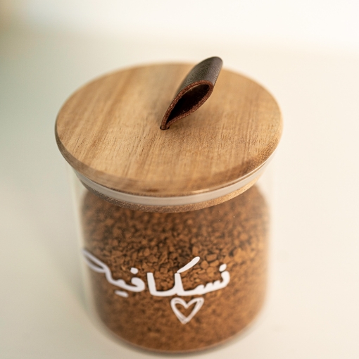 Picture of Leather lid jar -Small