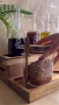 Picture of Oil & Condiment set with Acacia Wood stand -Square