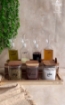 Picture of Oil & Condiment set with Acacia Wood stand -Square