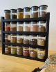 Picture of Four Tier Spice Rack With 24 Jars 200 ml - Black Set