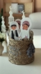 Picture of Gergean Set  (pack of 12) - 3 Colors  -With Gergian Basket