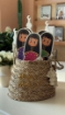 Picture of Gergean Set  (pack of 12) - 3 Colors  -With Gergian Basket